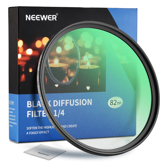1/4 Black Diffusion Filter Cinematic Dreamy Effect Filter - REALM DISTRIBUTION
