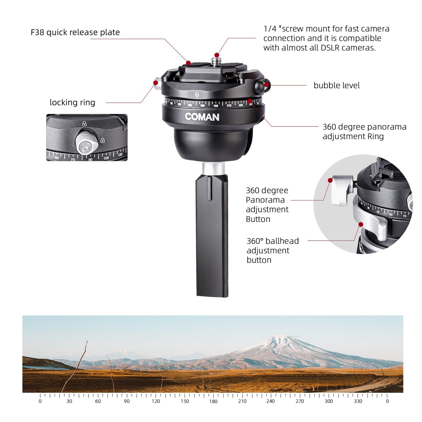 Zero Professional Carbon Fiber Tripod with Ball Head & DJI Quick Release