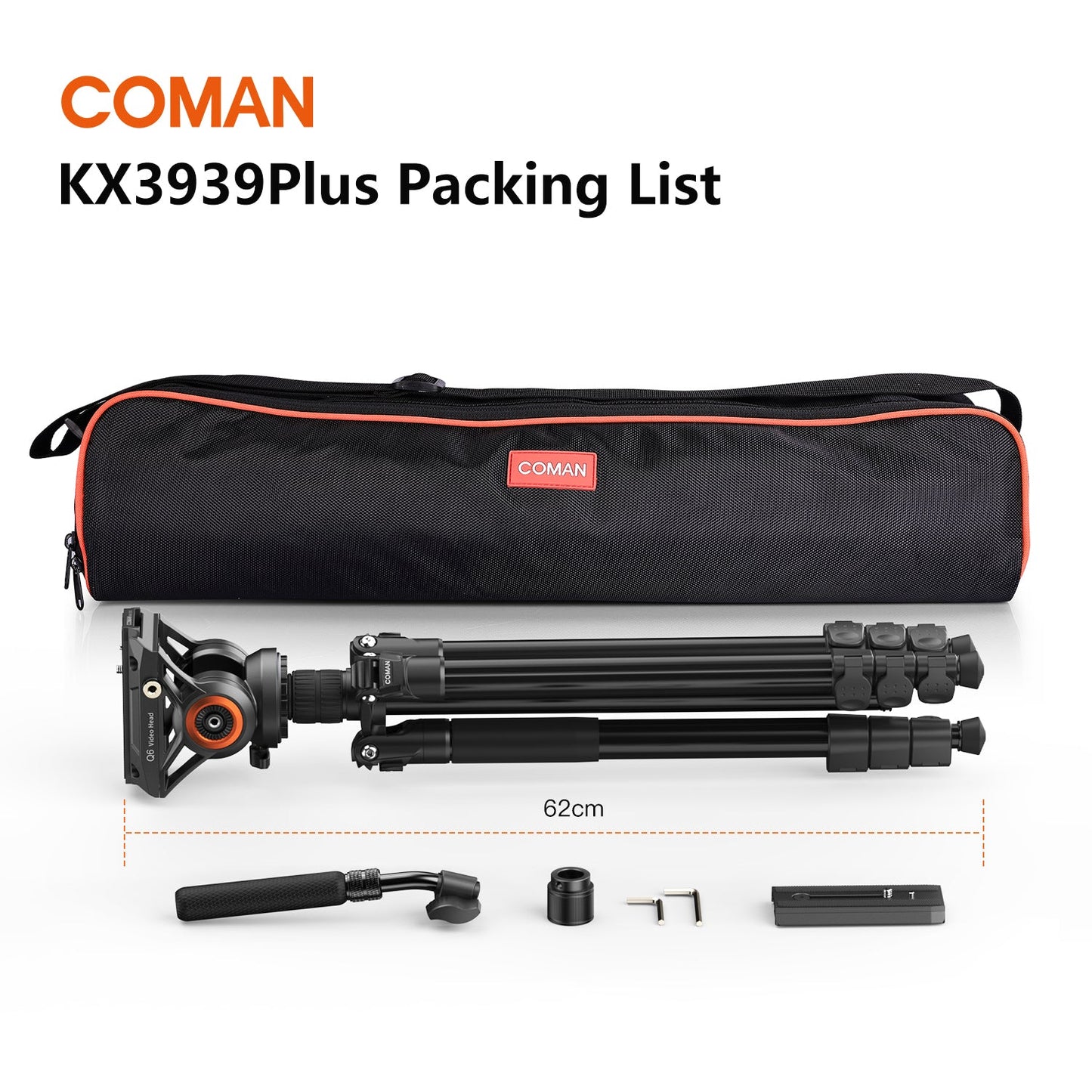 2-in-1 Aluminum Tripod Monopod with Fluid Head
