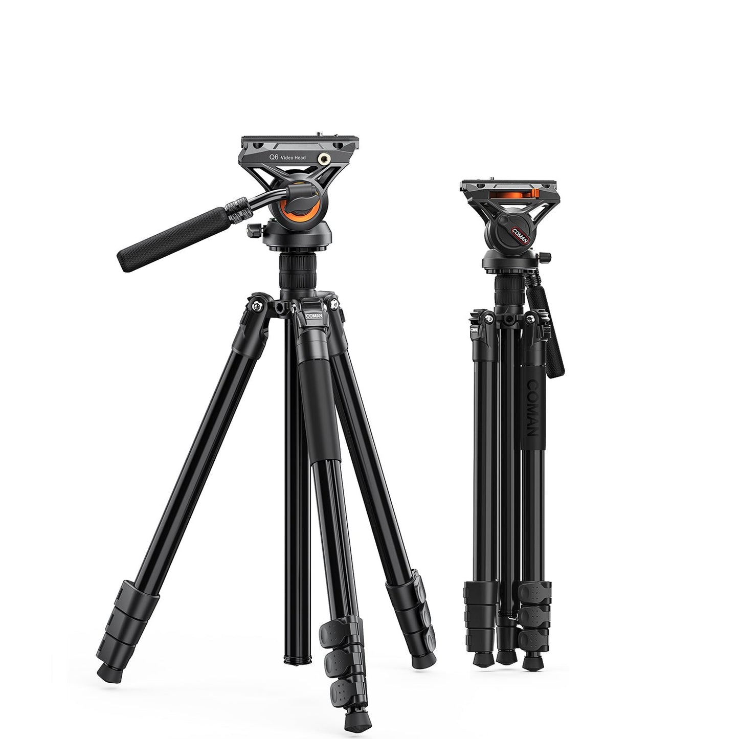 2-in-1 Aluminum Tripod Monopod with Fluid Head
