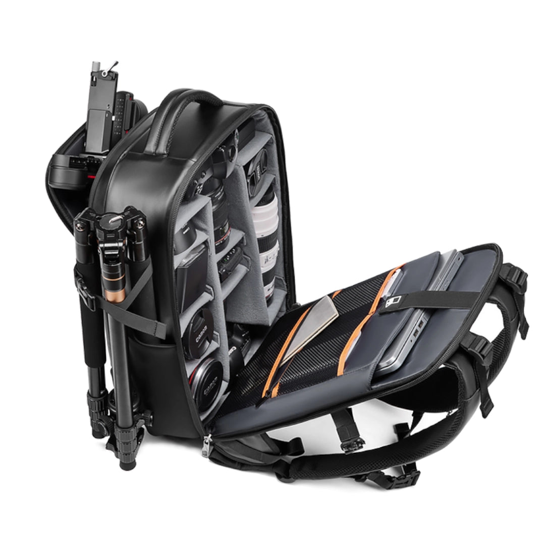 Realm Distribution Weatherproof Camera Backpack Fully packed
