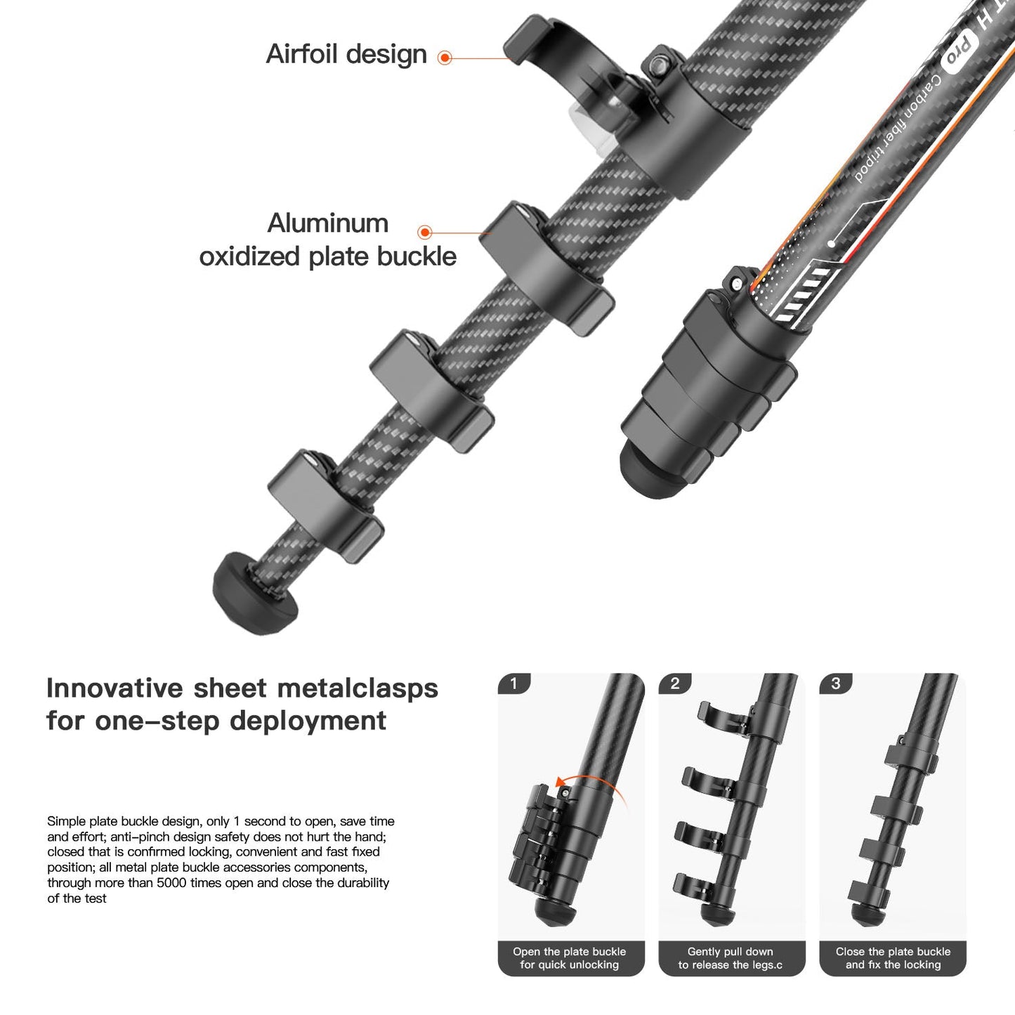Light H Pro Carbon Fiber Tripod - Monopod