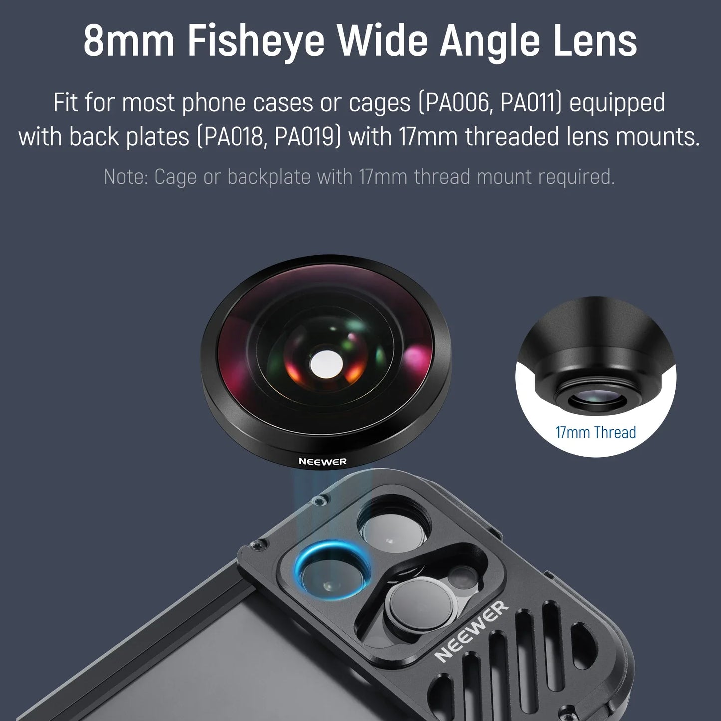 LS-29 8mm HD Fisheye Phone Lens with 17mm Thread - REALM DISTRIBUTION