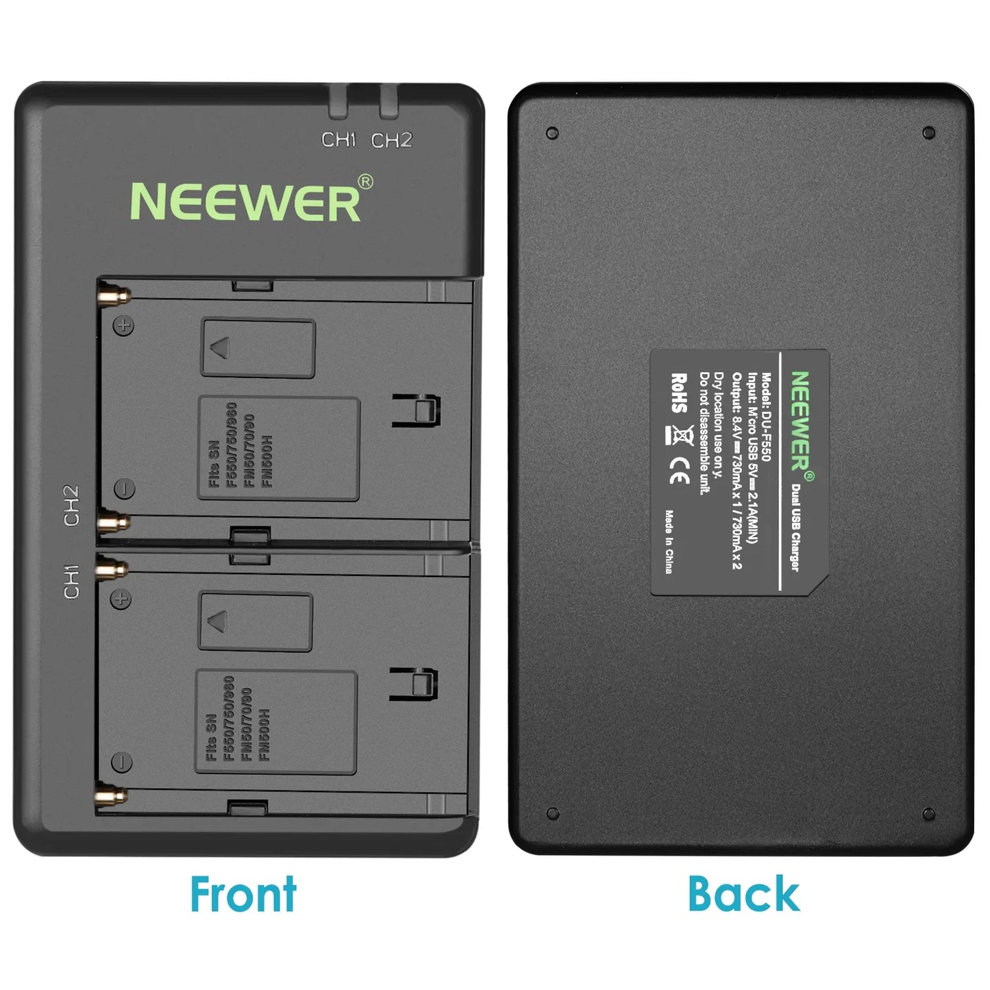 NW-F970 2Pcs 7800mAh NP-F970 Replacement Batteries - REALM DISTRIBUTION