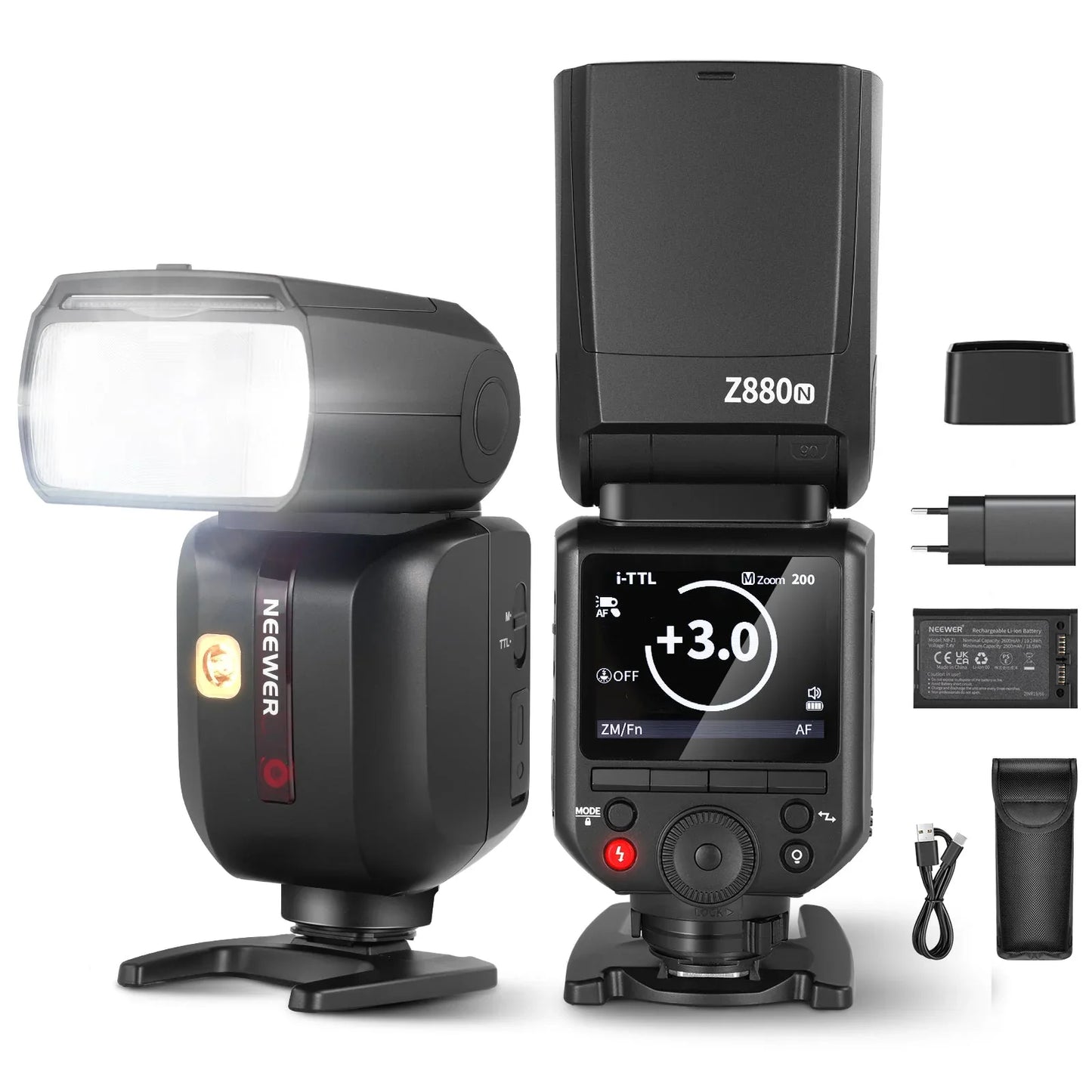 Z880 2.4G TTL Camera Flash Speedlite For Canon/Nikon/Sony - REALM DISTRIBUTION