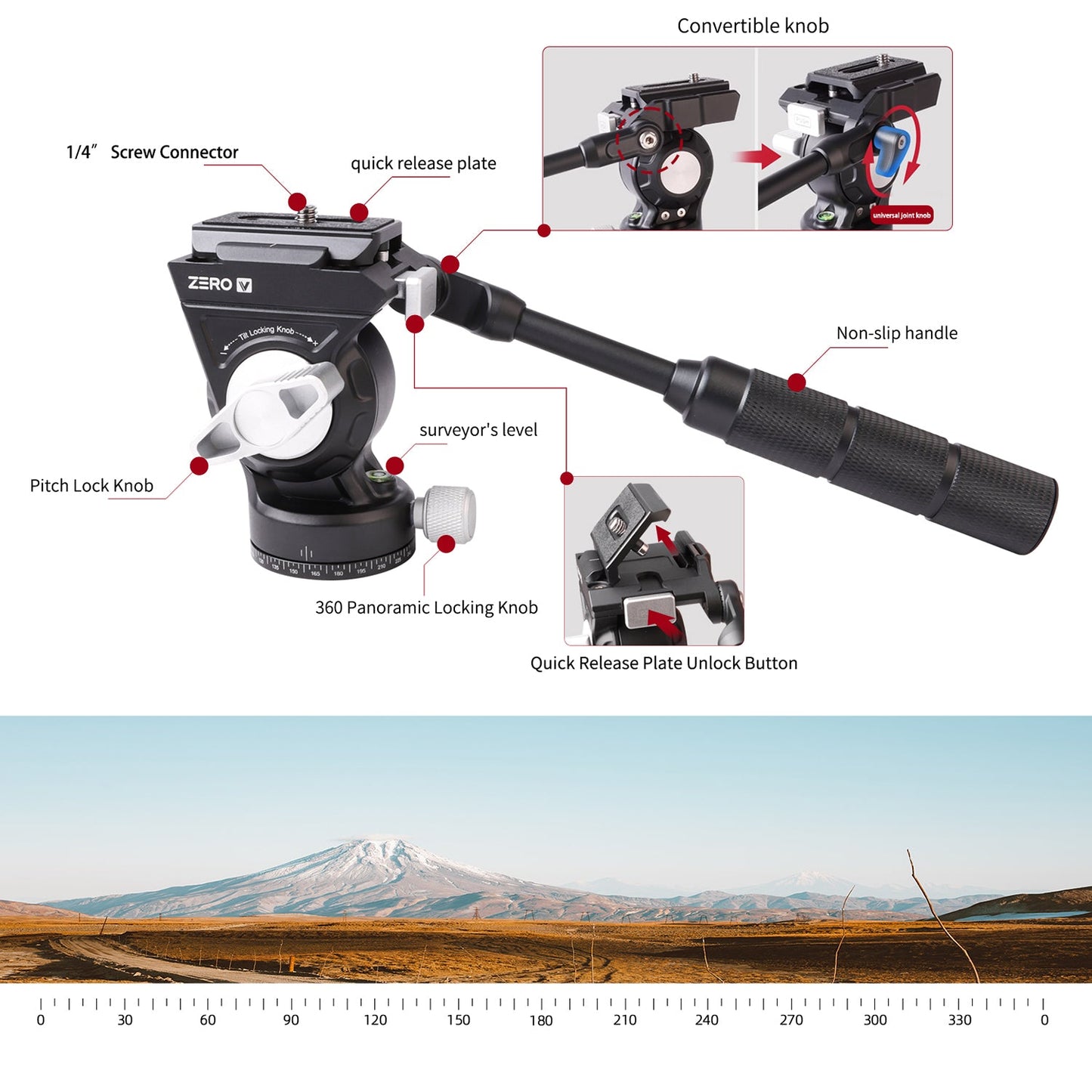 Zero V Carbon Fiber Tripod