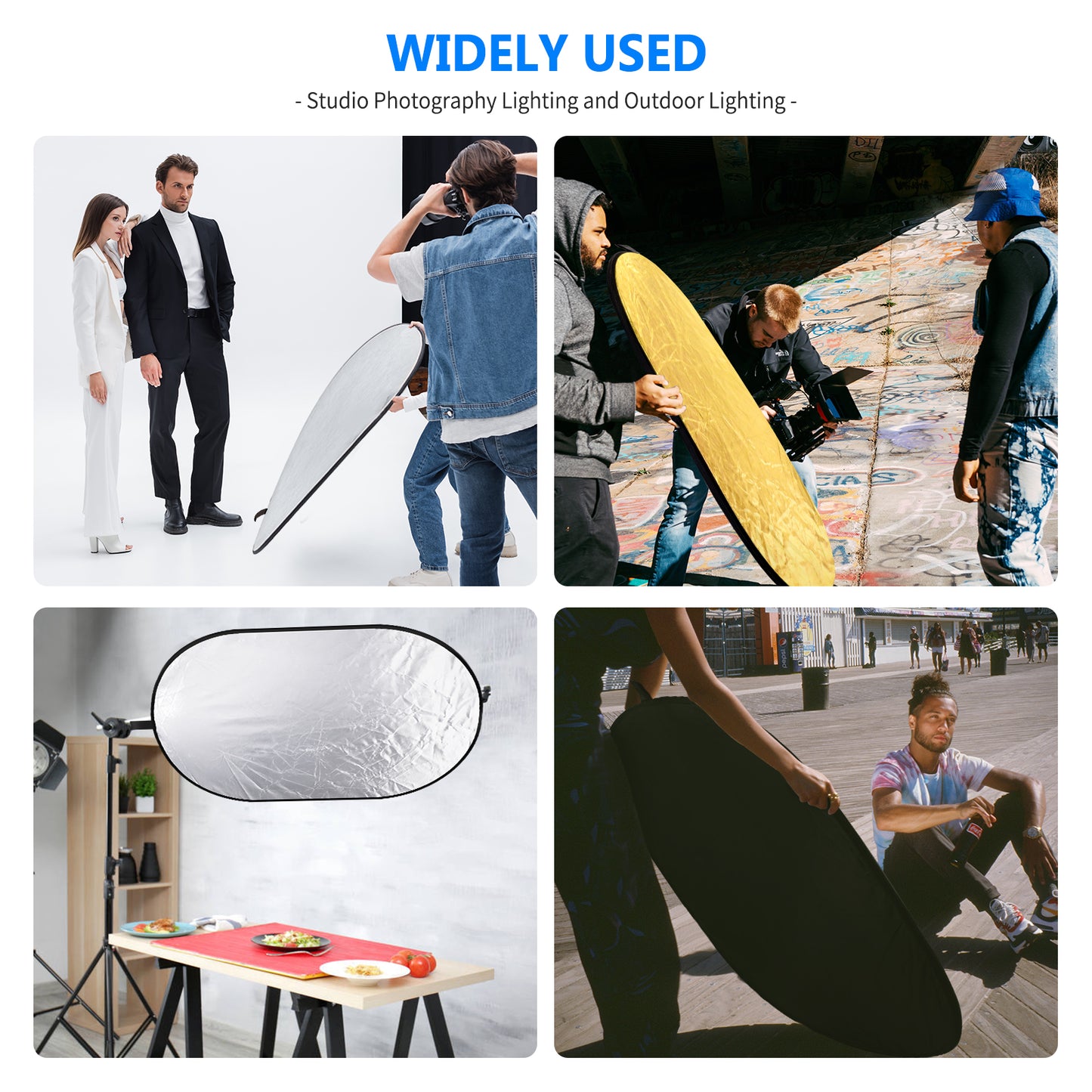 5 in 1 Portable Lighting Reflector/Diffuser Kit