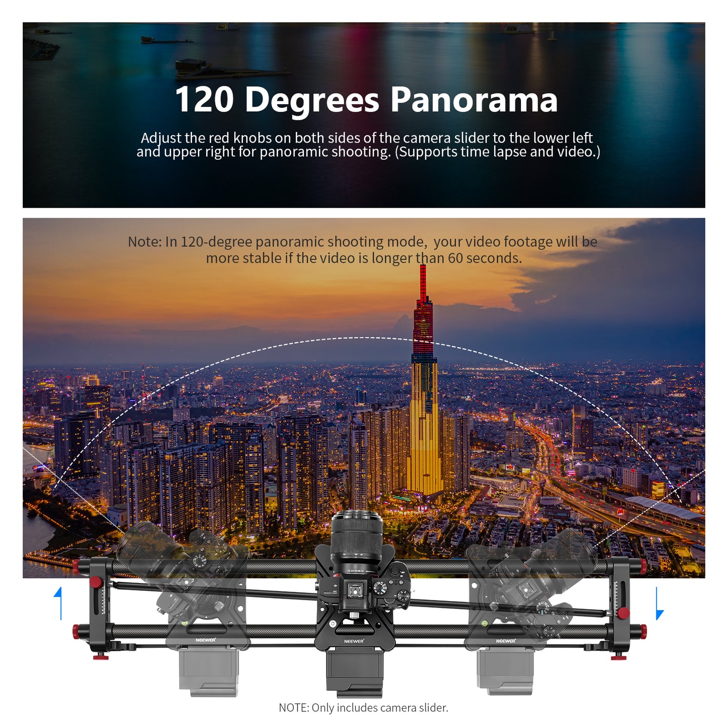 ER1 Motorized Carbon Fiber Camera Slider