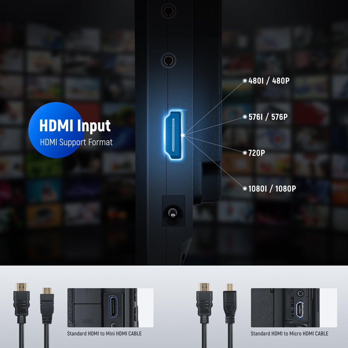 F100 7 Inch HD Camera Field Monitor