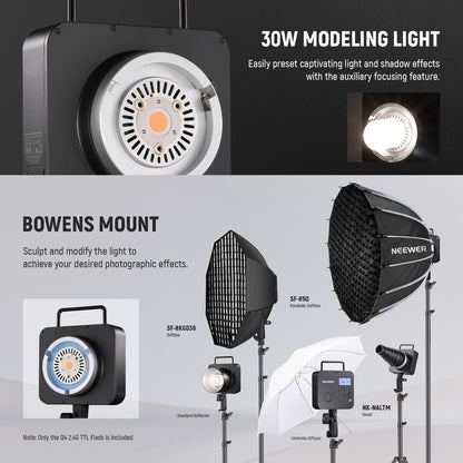 Q4 400Ws 2.4G TTL Flash