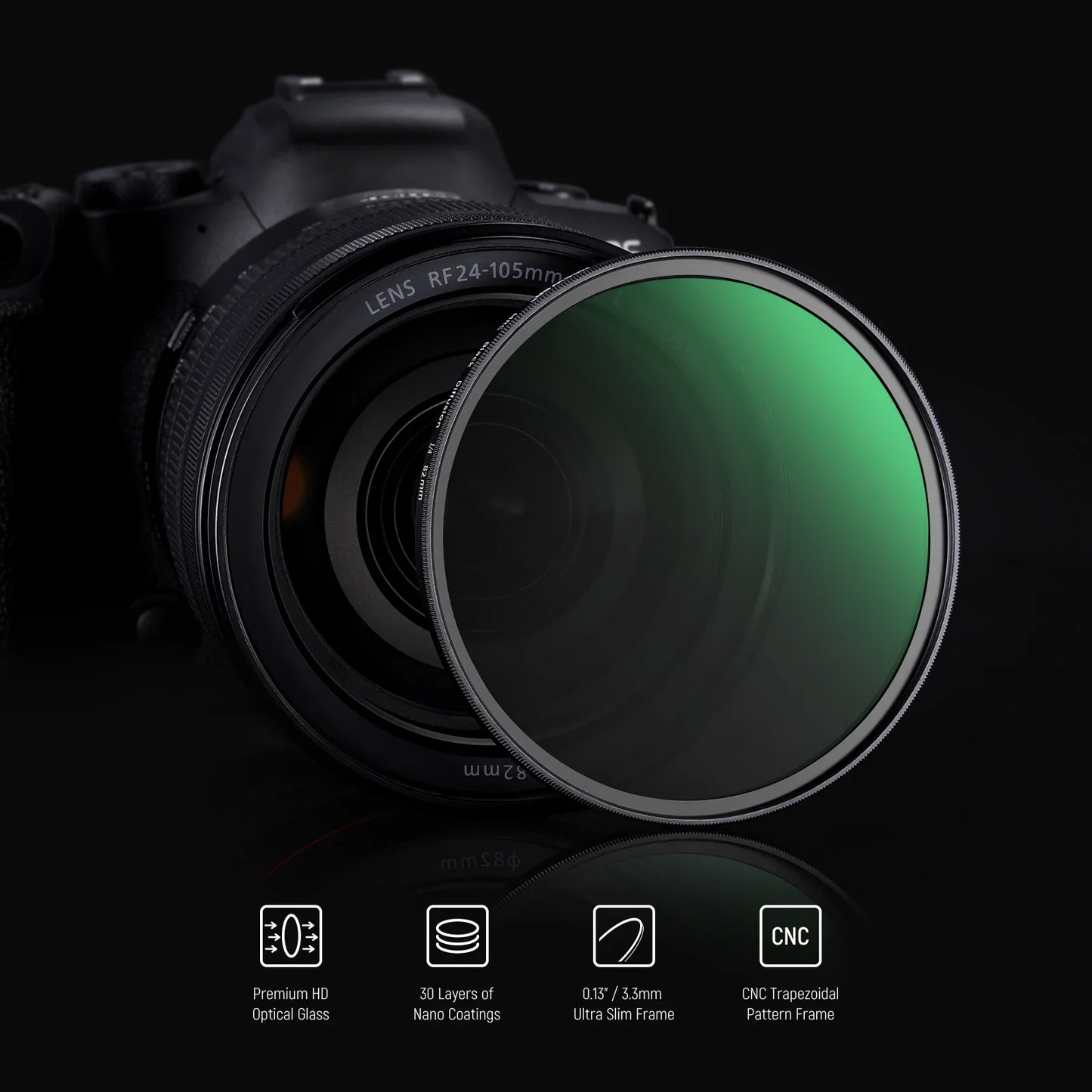 1/4 Black Diffusion Filter Cinematic Dreamy Effect Filter - REALM DISTRIBUTION