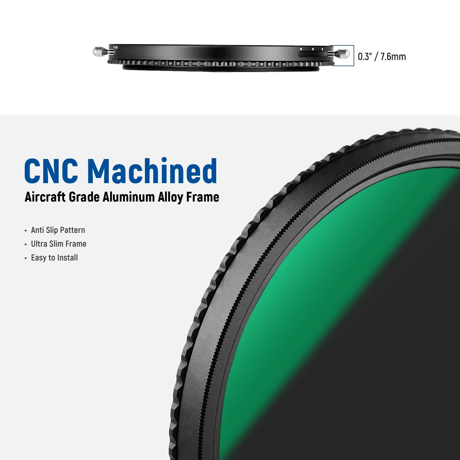 2 in 1 Variable ND Filter ND2–ND32 CPL Filter - REALM DISTRIBUTION