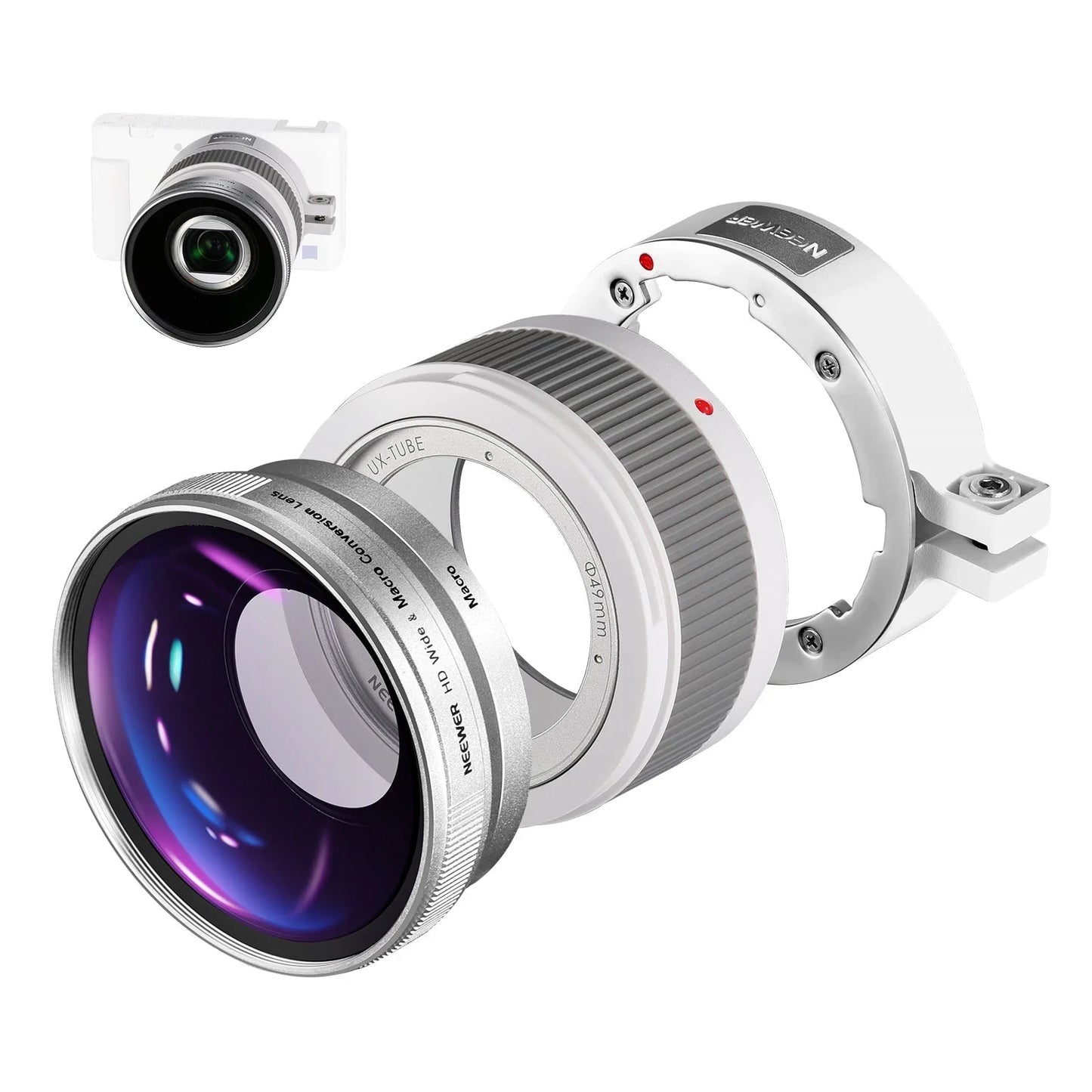 2 in 1 Wide Angle & 10x Macro Additional Lens for Sony ZV-1 - REALM DISTRIBUTION