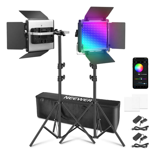 2 Pack Upgraded RGB 660 PRO II LED Video Light - REALM DISTRIBUTION