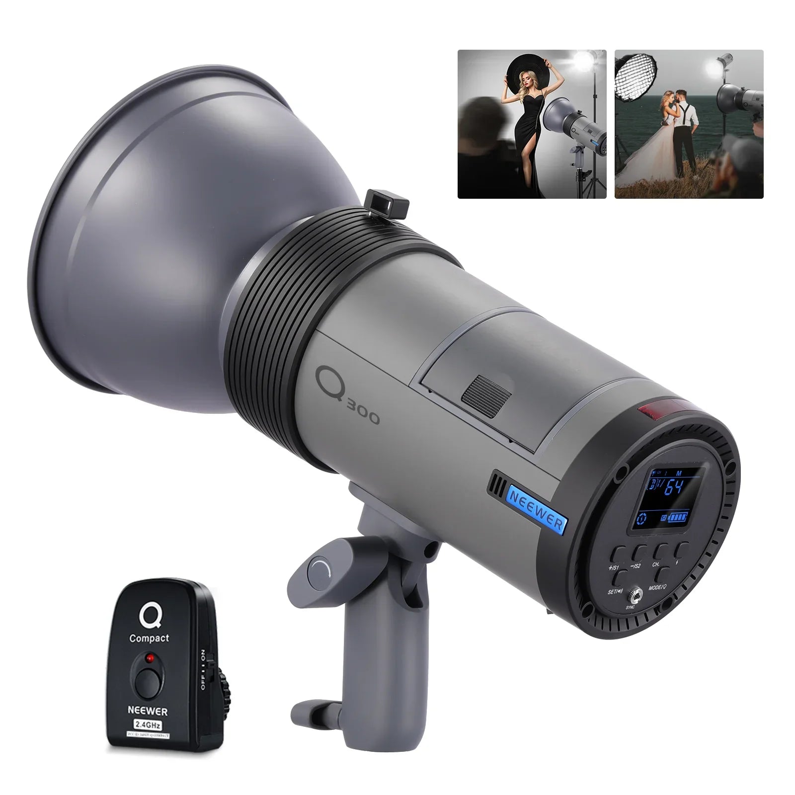 300Ws 2.4G Outdoor Strobe Flash - REALM DISTRIBUTION