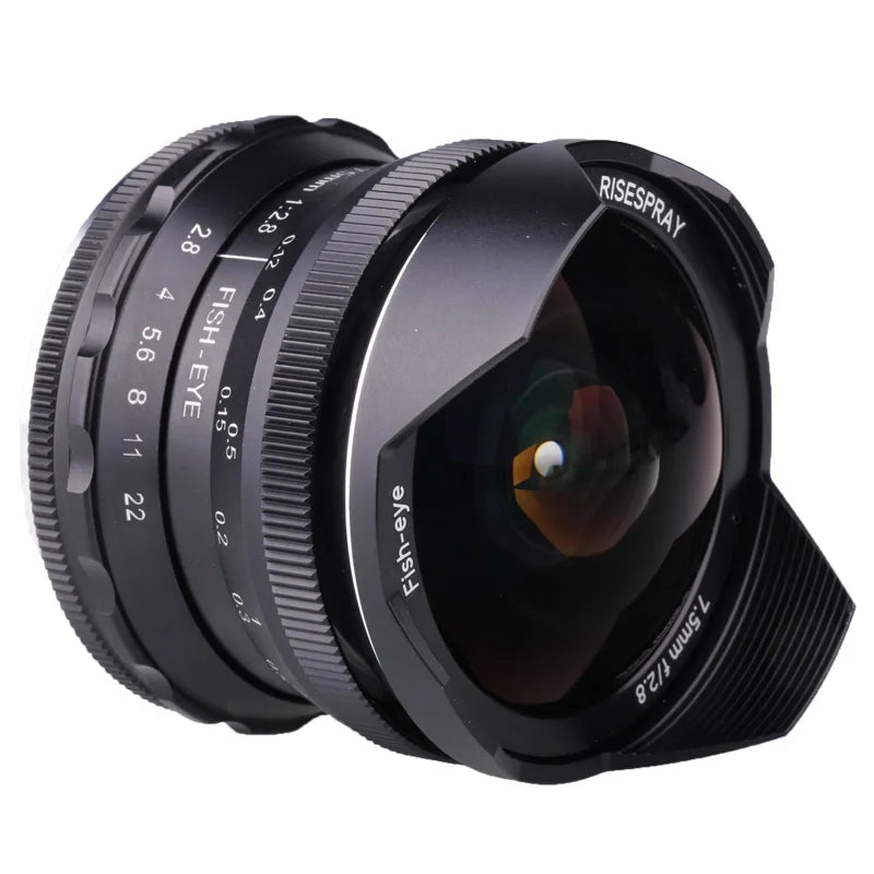 7.5mm F2.8 180° APS-C Fisheye Lens - REALM DISTRIBUTION