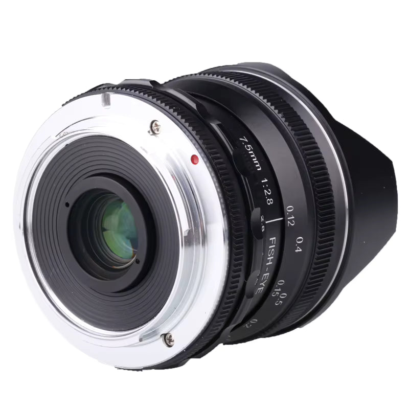 7.5mm F2.8 180° APS-C Fisheye Lens - REALM DISTRIBUTION