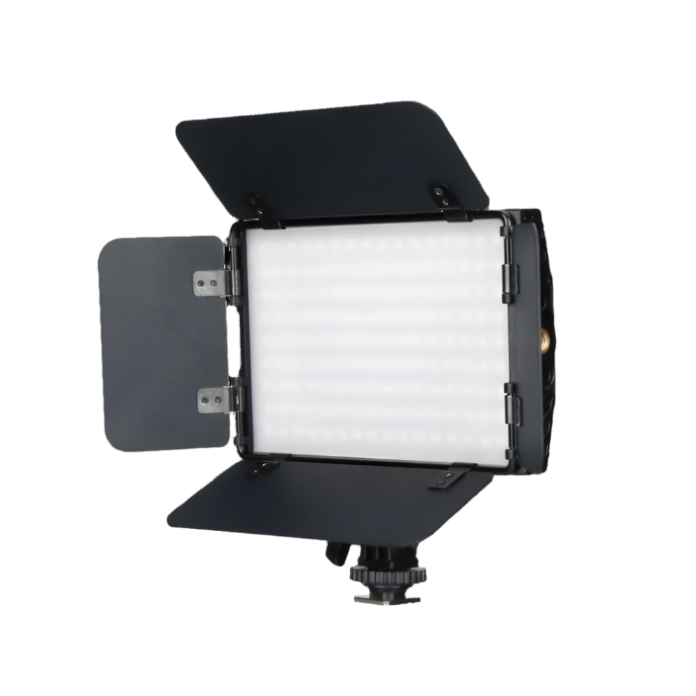 15 Watt LED Light with Barn Door Front