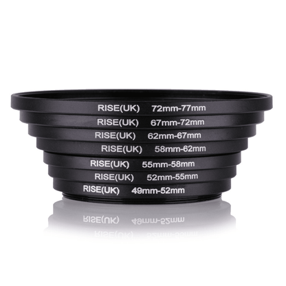 Set of Step Up Rings 49mm to 77mm