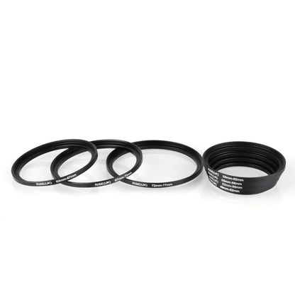 Set of Step Up Rings 49mm to 77mm Separated