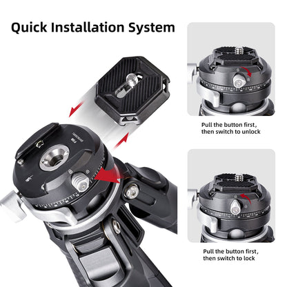 Zero Professional Carbon Fiber Tripod with Ball Head & DJI Quick Release