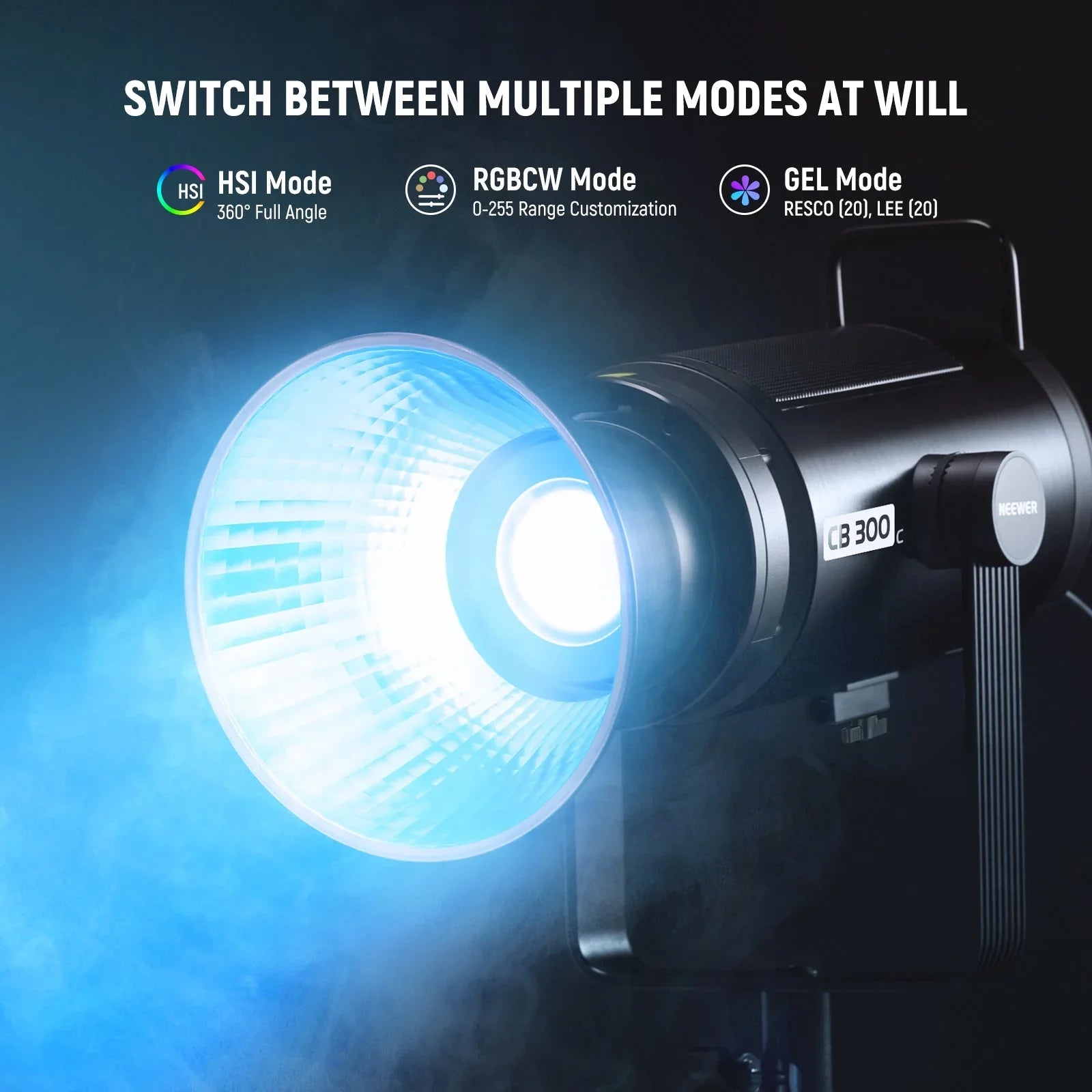 CB300C 300W COB RGB LED Video Light - REALM DISTRIBUTION