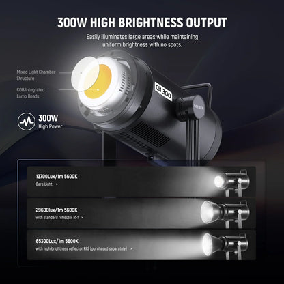 CB300C 300W COB RGB LED Video Light - REALM DISTRIBUTION