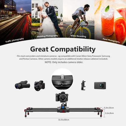 ER1 Motorized Carbon Fiber Camera Slider - REALM DISTRIBUTION