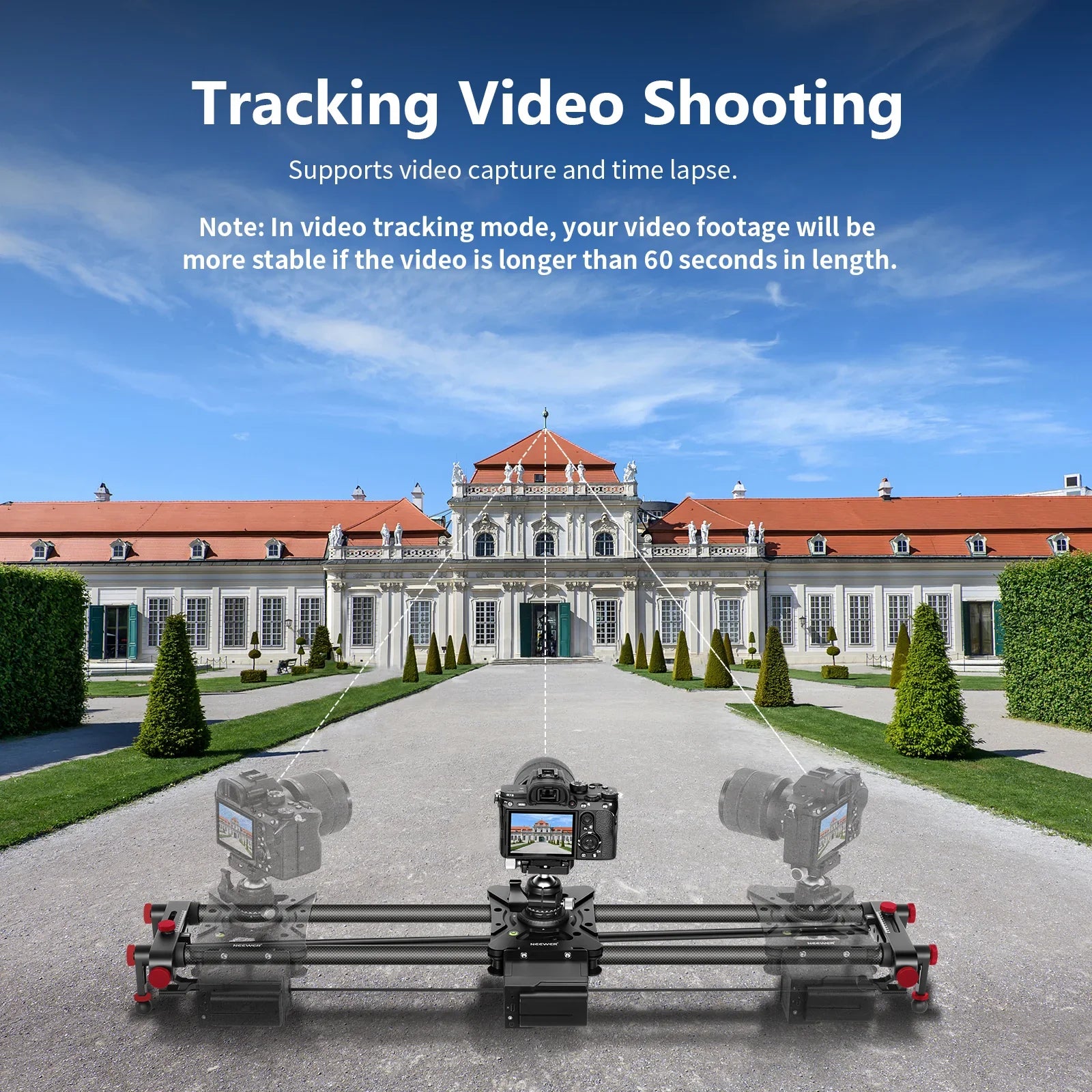 ER1 Motorized Carbon Fiber Camera Slider - REALM DISTRIBUTION