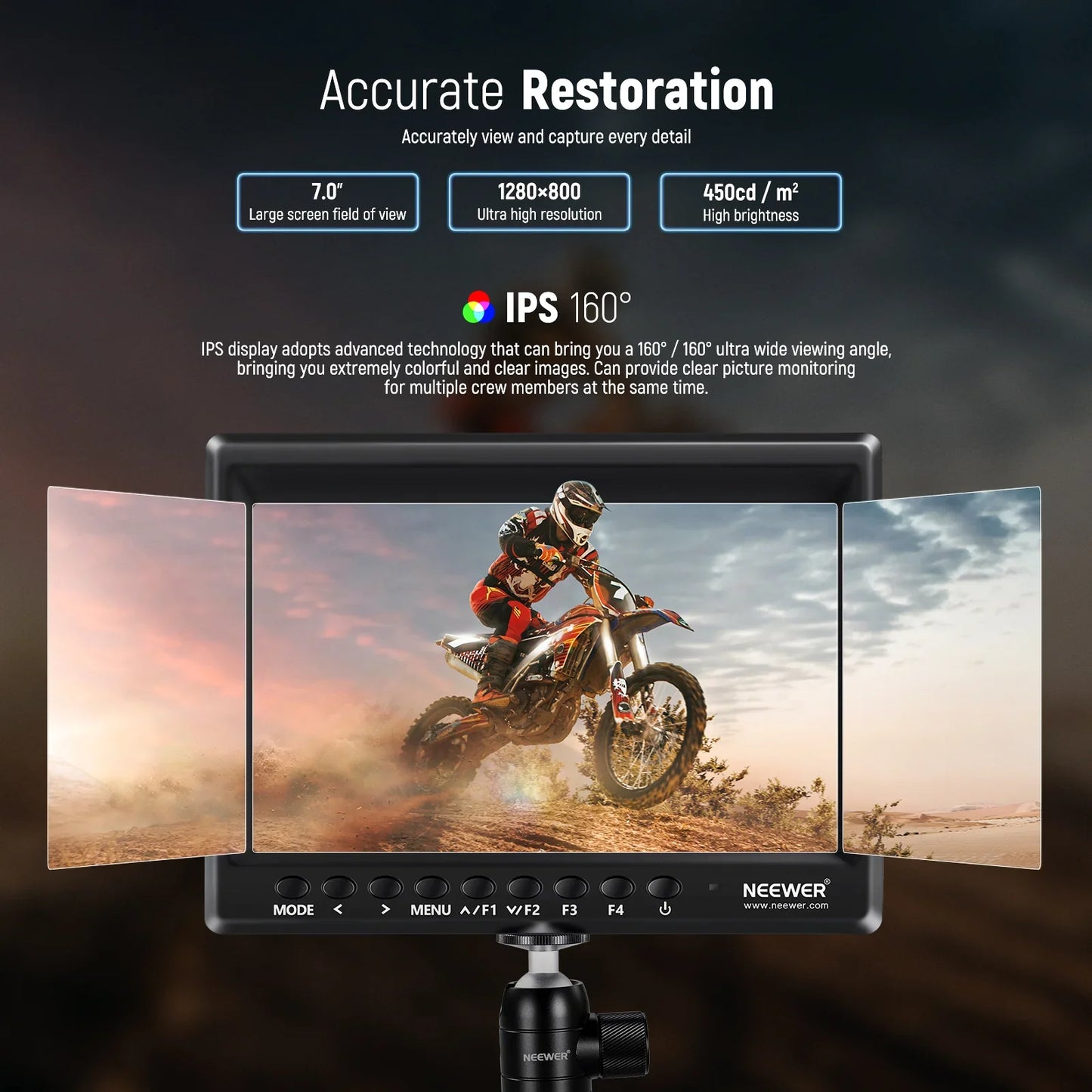 F100 7 Inch HD Camera Field Monitor - REALM DISTRIBUTION