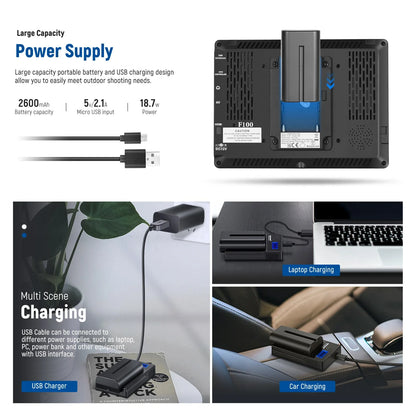 F100 7 Inch HD Camera Field Monitor - REALM DISTRIBUTION