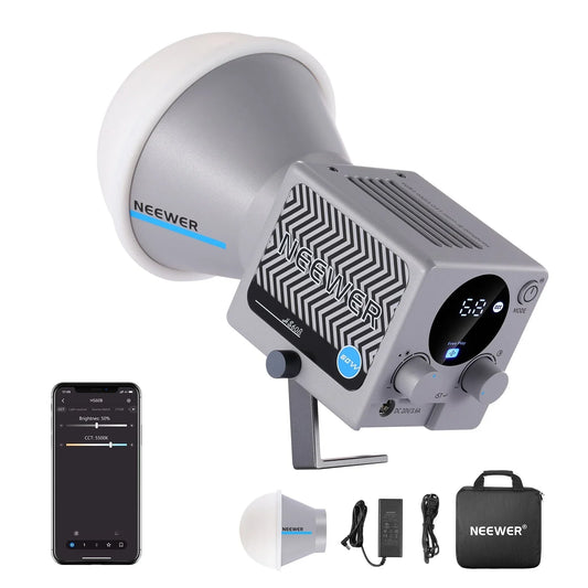 HS60B 60W Bi-Color Mini COB LED Video Light - REALM DISTRIBUTION