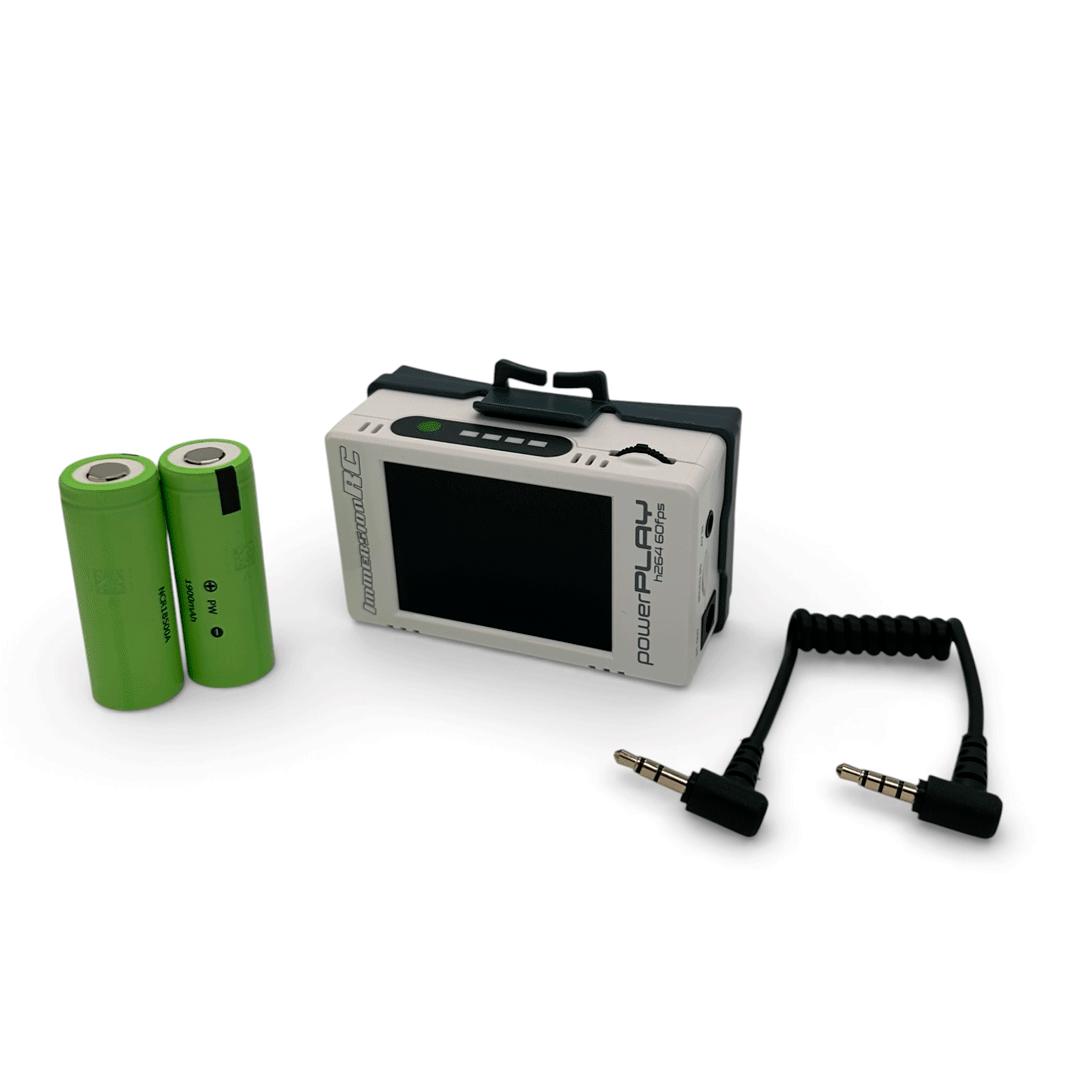 ImmersionRC PowerPlay 60FPS Digital Video Recorder + Batteries + A/V cable