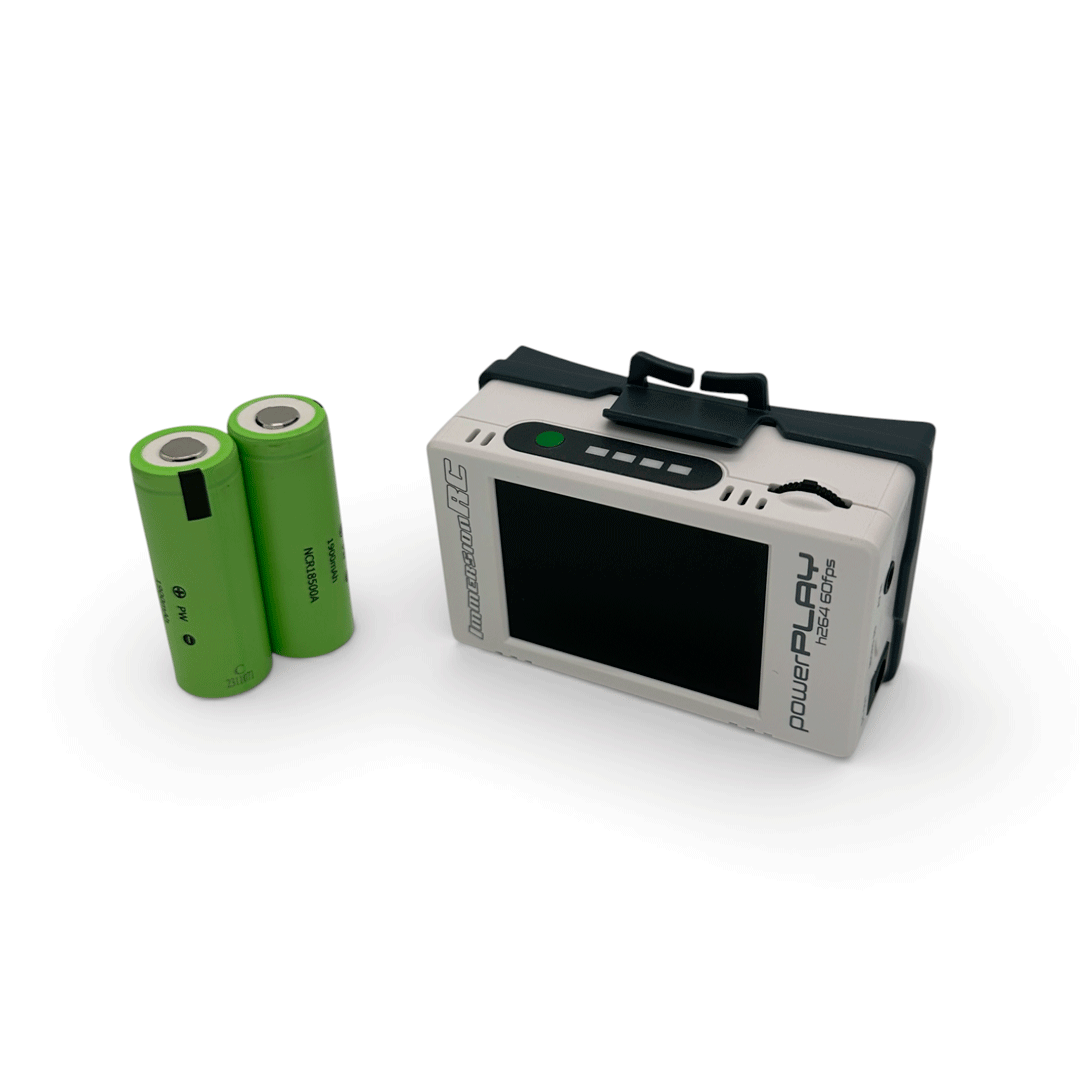 DVR ImmersionRC PowerPlay 60 FPS avec piles et câble A/V