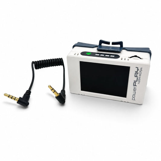 ImmersionRC PowerPlay DVR with the 3.5mm camcorder A/V cable included in this kit