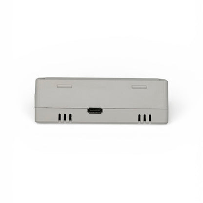 ImmersionRC PowerPlay DVR, end view showing the USB-C charging port
