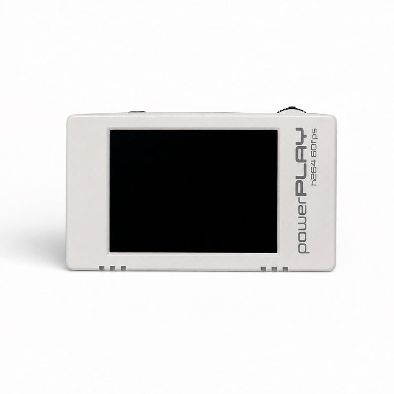 ImmersionRC PowerPlay DVR, front view showing the color screen