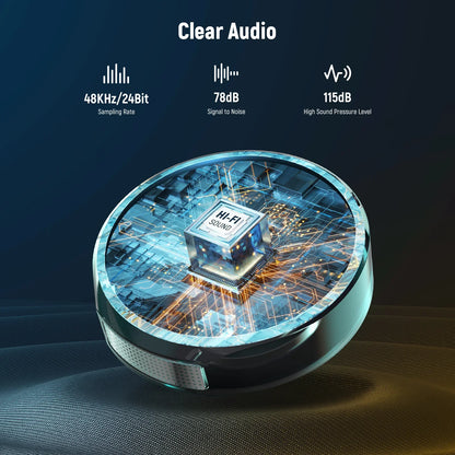 KM18 Wireless Button Lavalier Microphone Kit - REALM DISTRIBUTION