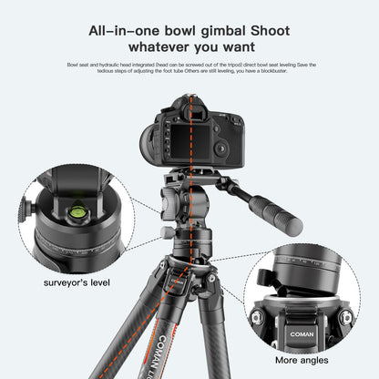 Light H Pro Carbon Fiber Tripod - Monopod