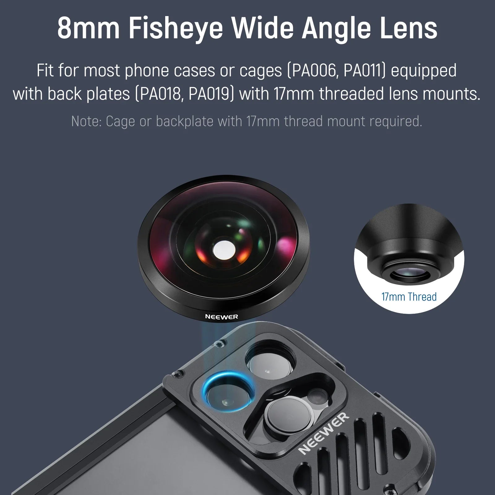 LS-29 8mm HD Fisheye Phone Lens with 17mm Thread - REALM DISTRIBUTION