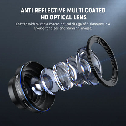 LS-42 PRO 18mm 100бу Wide Angle Lens with Lens Clip & 67mm Filter Adapter - REALM DISTRIBUTION