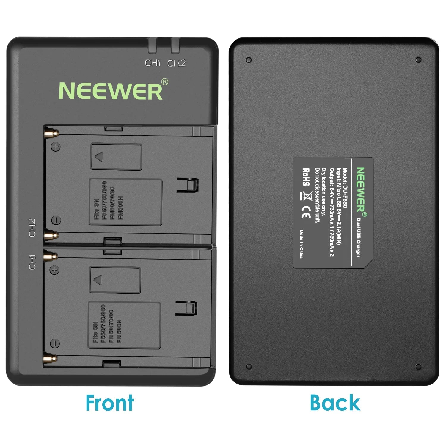 NW-F970 2Pcs 7800mAh NP-F970 Replacement Batteries - REALM DISTRIBUTION