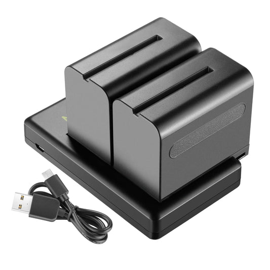 NW-F970 2Pcs 7800mAh NP-F970 Replacement Batteries - REALM DISTRIBUTION