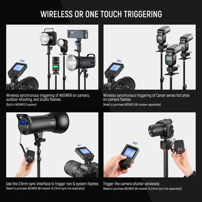 QPRO TTL Wireless Flash Trigger for Camera - REALM DISTRIBUTION