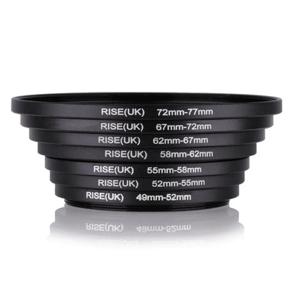 Set of Step Up Rings - 49mm to 77mm - REALM DISTRIBUTION