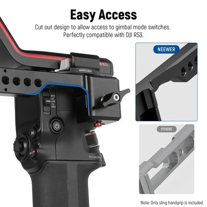 ST49 Gimbal Sling Handle Grip with NATO Rails For DJI - REALM DISTRIBUTION