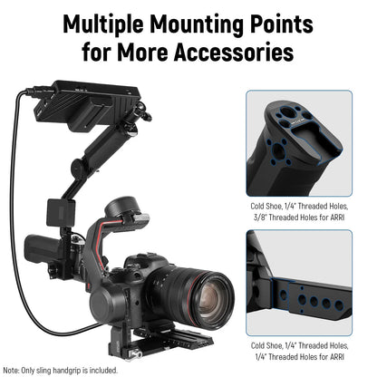 ST49 Gimbal Sling Handle Grip with NATO Rails For DJI - REALM DISTRIBUTION