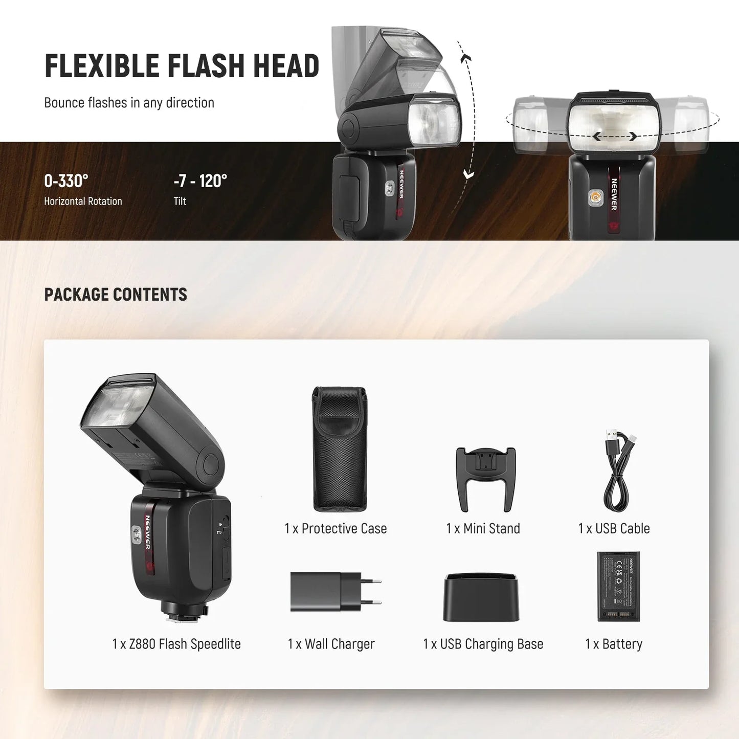 Z880 2.4G TTL Camera Flash Speedlite For Canon/Nikon/Sony - REALM DISTRIBUTION